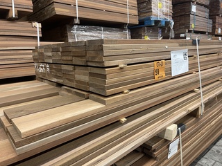 Ca. 140x Ipé Country Grade planken geschaafd , 21x120mm, lengte 30/125